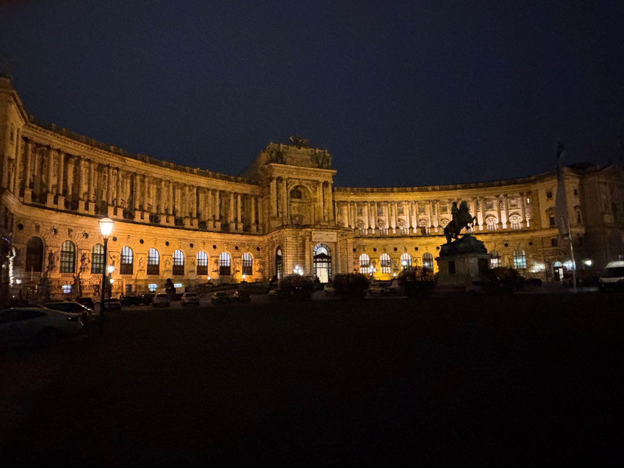 Plaza de noche Viena